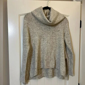 Jessica Simpson Beige/Speckled Cowl Neck Sweater